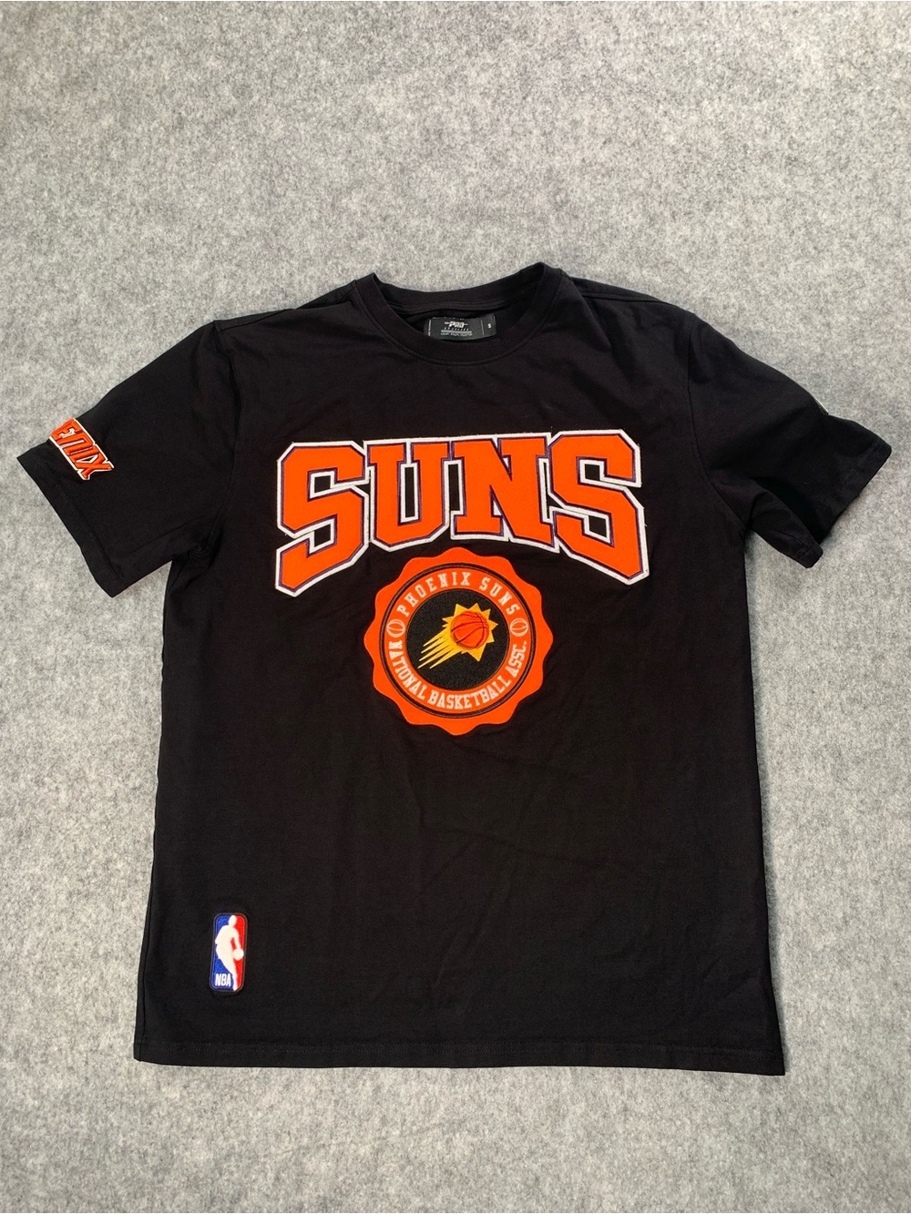 Phoenix Suns Black Team Tee with Orange Logo